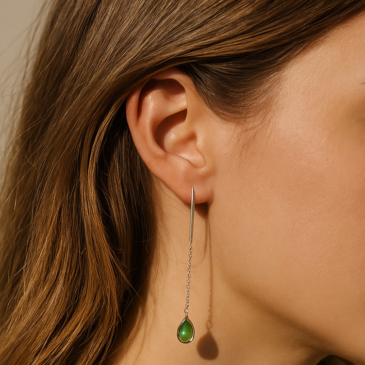 Aqua calcy sui dhaaga earrings