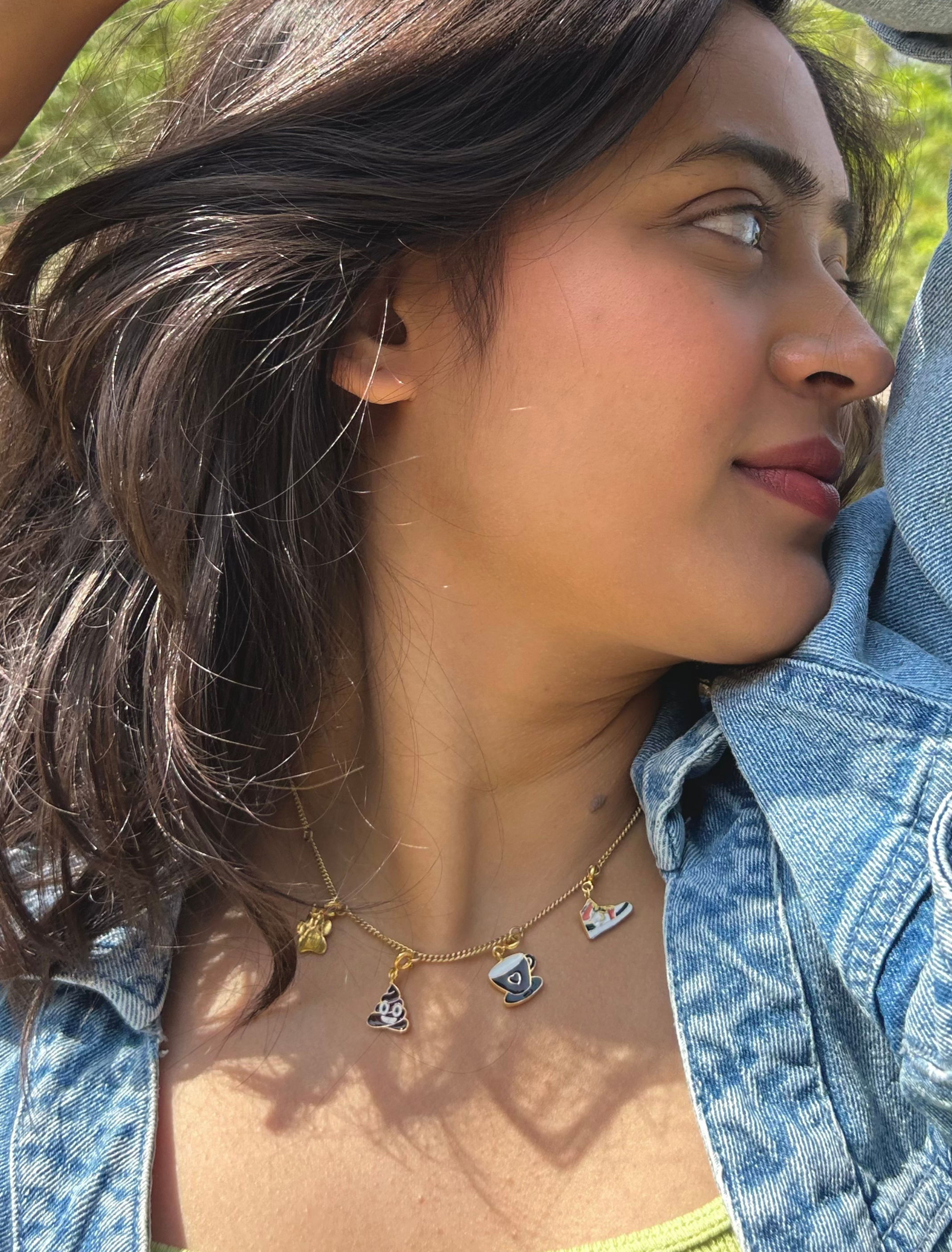 Coffee Run Charm Necklace