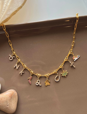 Build Your Own Paper Clip Charm Necklace