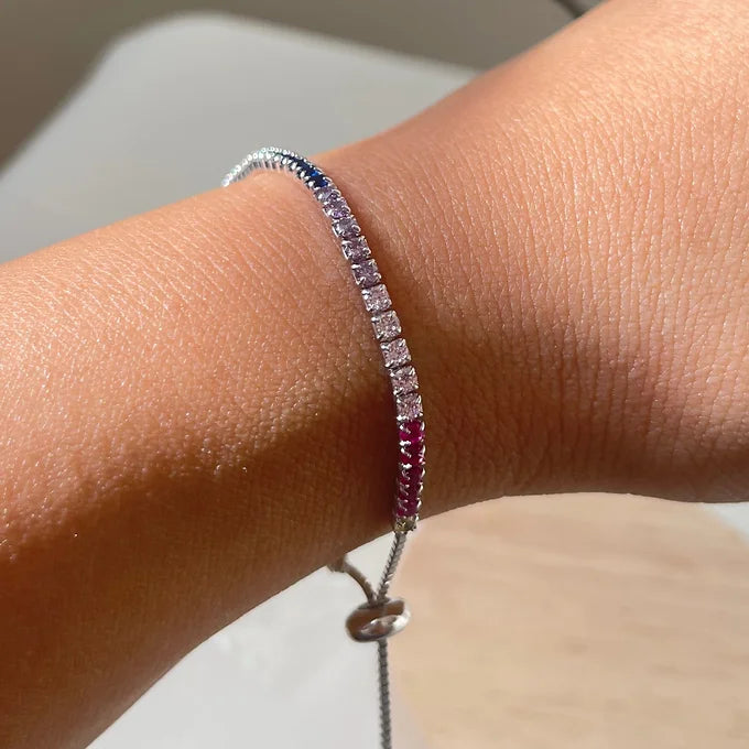 Rainbow zircon bracelet