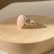 Rose quartz ring
