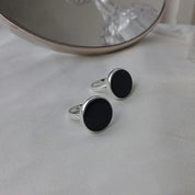 Black onyx bold ring