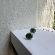 Emerald studs