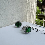 Emerald studs