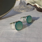 Aqua Chalcedony ring