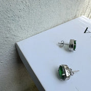Emerald studs