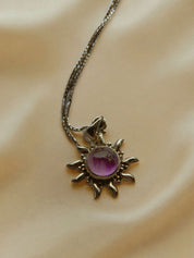 Amethyst Sun Necklace