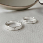 Moon band ring
