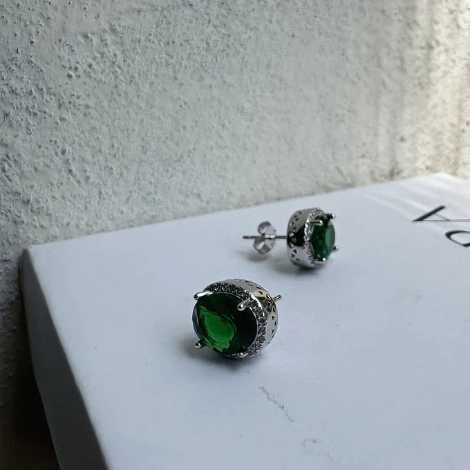 Emerald studs