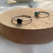 Dainty gemstone ring