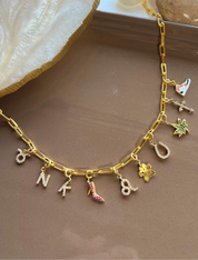 Build Your Own Paper Clip Charm Necklace