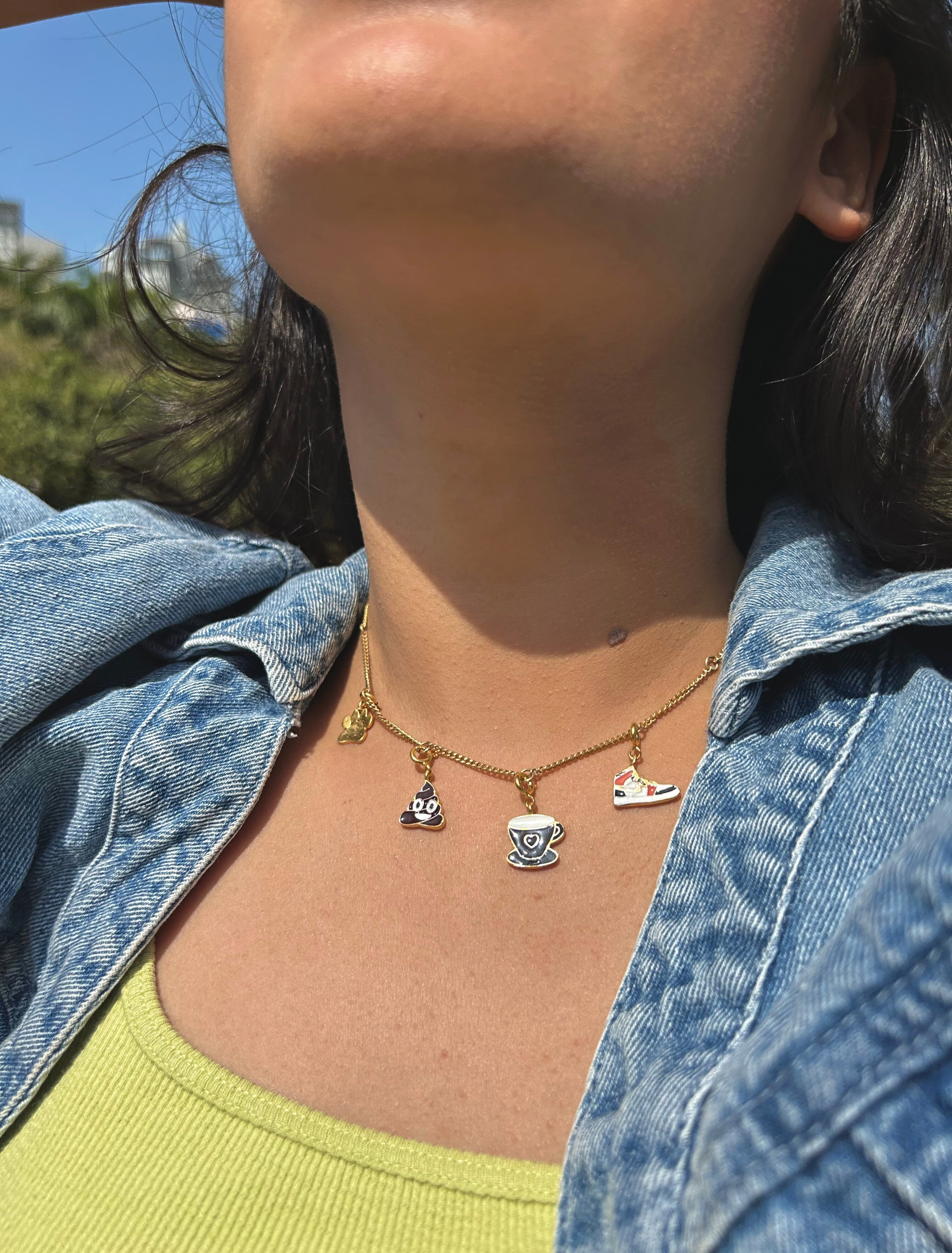 Coffee Run Charm Necklace