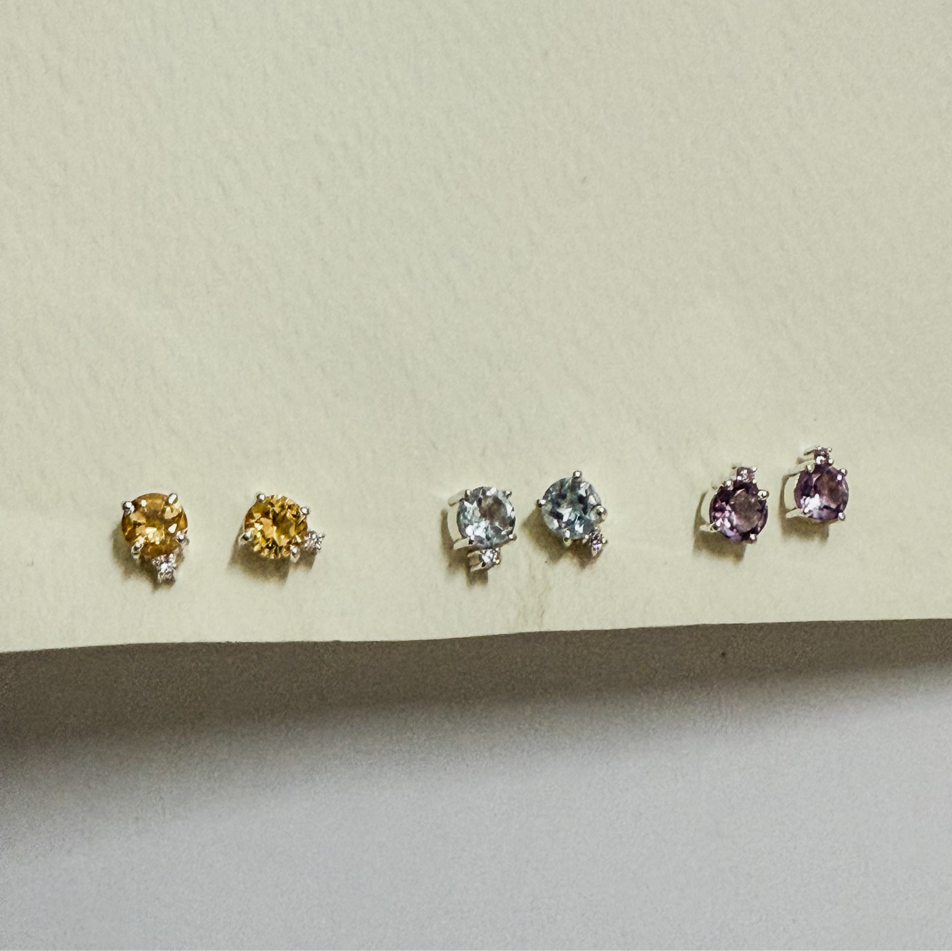 Gemstone studs