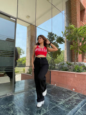 TRUE WIDE LEG DENIMS BLACK