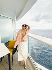 Pink Braided Short Cape