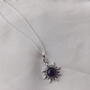 Amethyst Sun Necklace