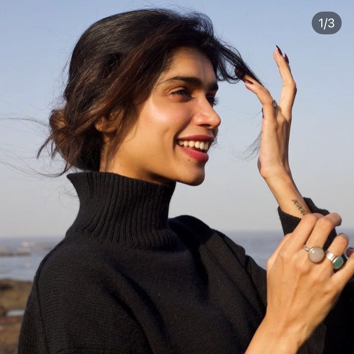 Aqua Chalcedony ring