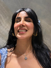 Moonstone sun necklace