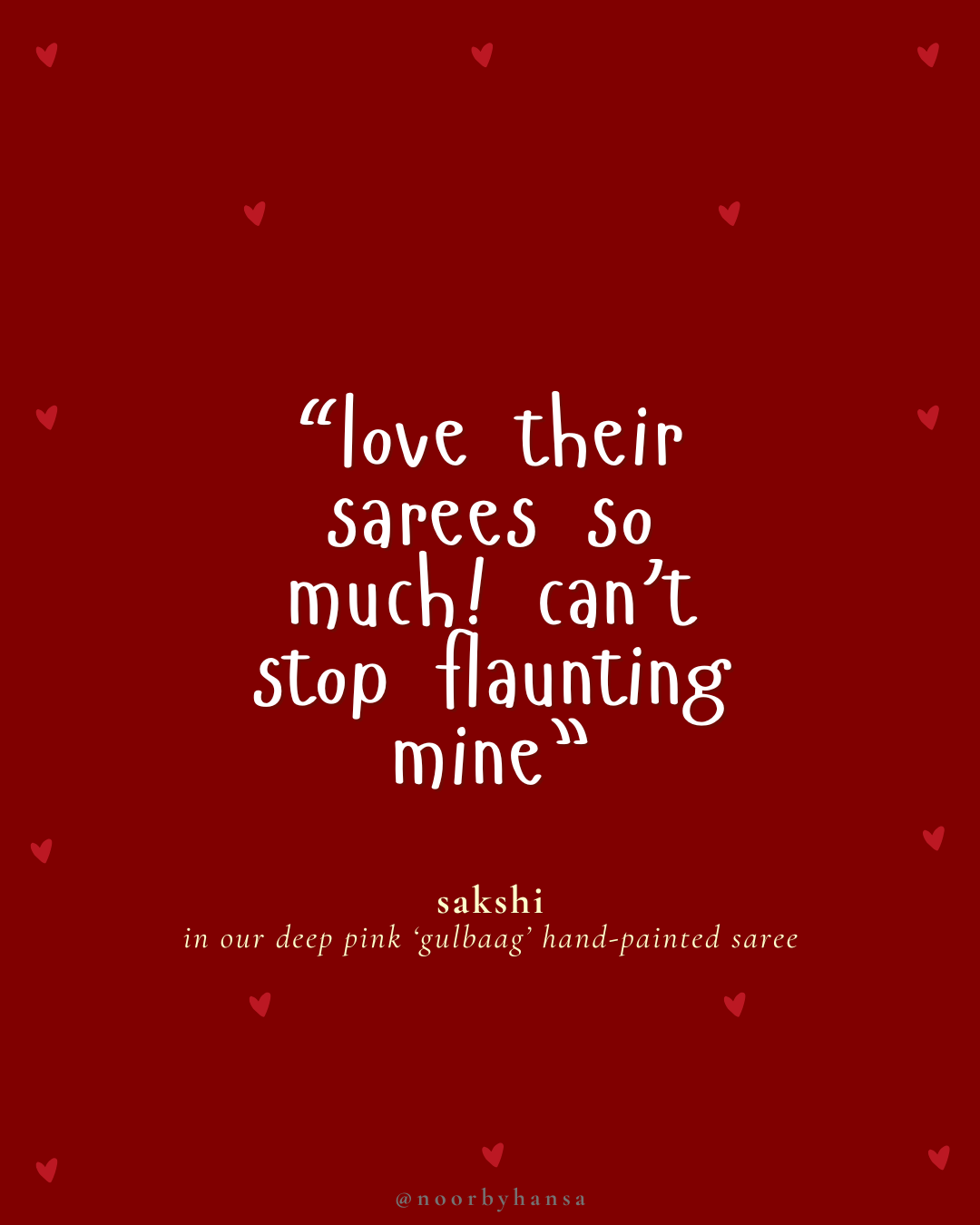 hand painted saree in pure organza silk by noor by hansa / customer review