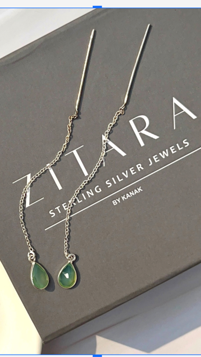 Aqua calcy sui dhaaga earrings