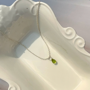 Dainty Peridot necklace
