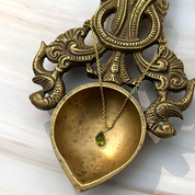 Dainty Peridot necklace