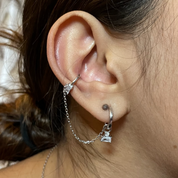 Zircon earcuff earring