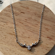 Reindeer zircon necklace