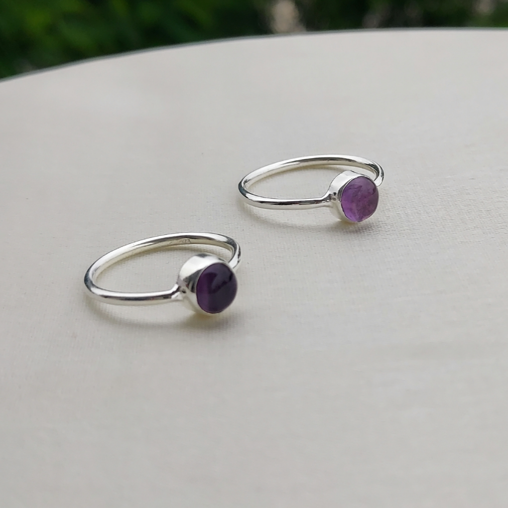 Dainty Amethyst Ring