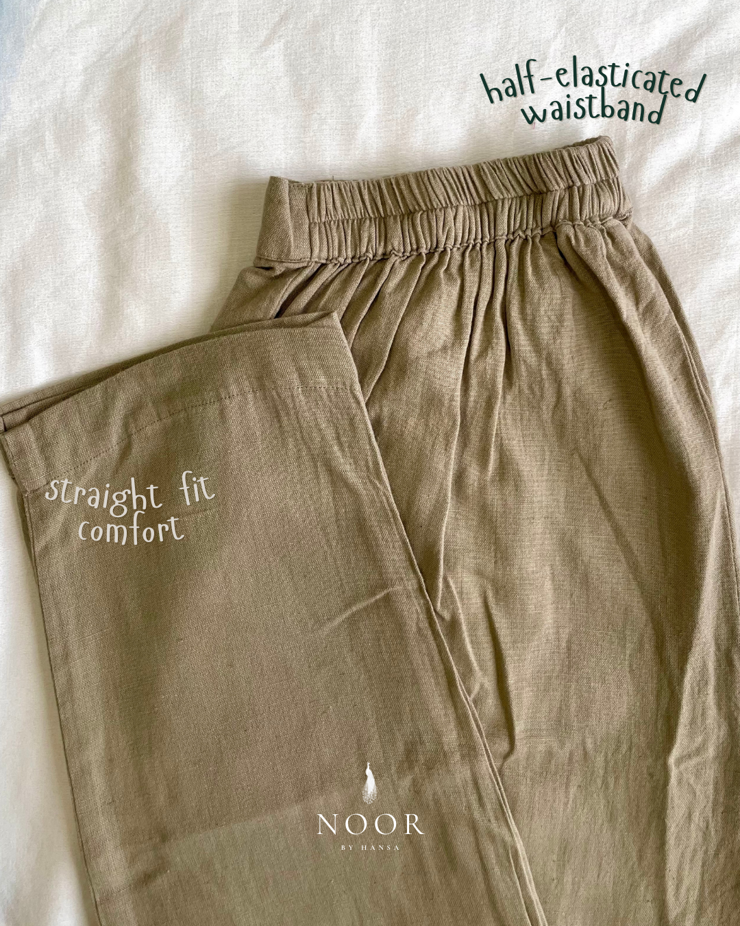 grey cotton linen noor by hansa kurta co-ord set, crafted from a luxe linen-cotton blend that feels as good as it looks. available in five vibrant colours, this playful set is perfect for office wear or a day full of running errands