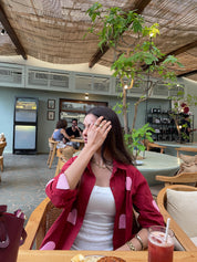 Cotton heart Oversized Shirts