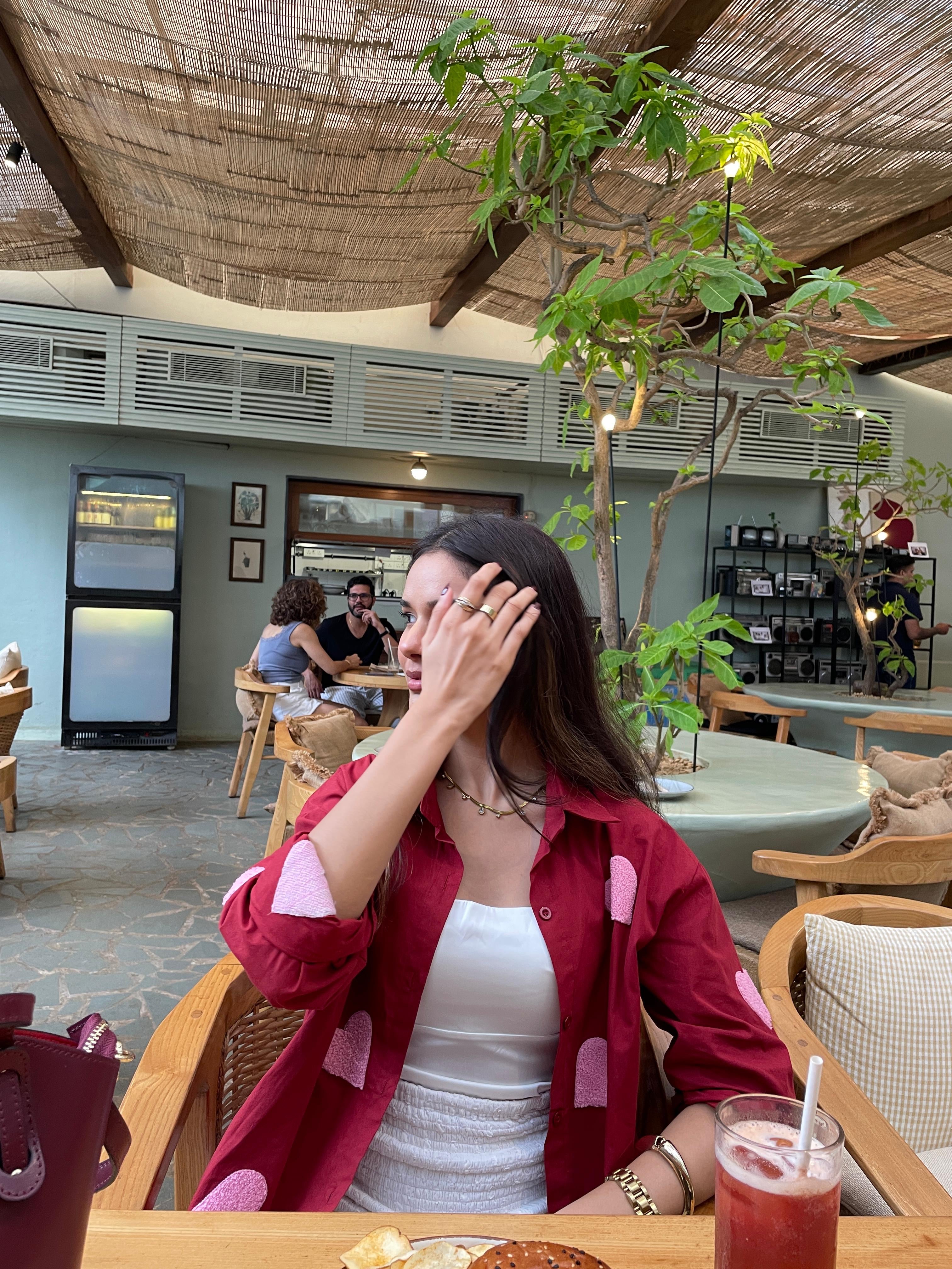 Cotton heart Oversized Shirts