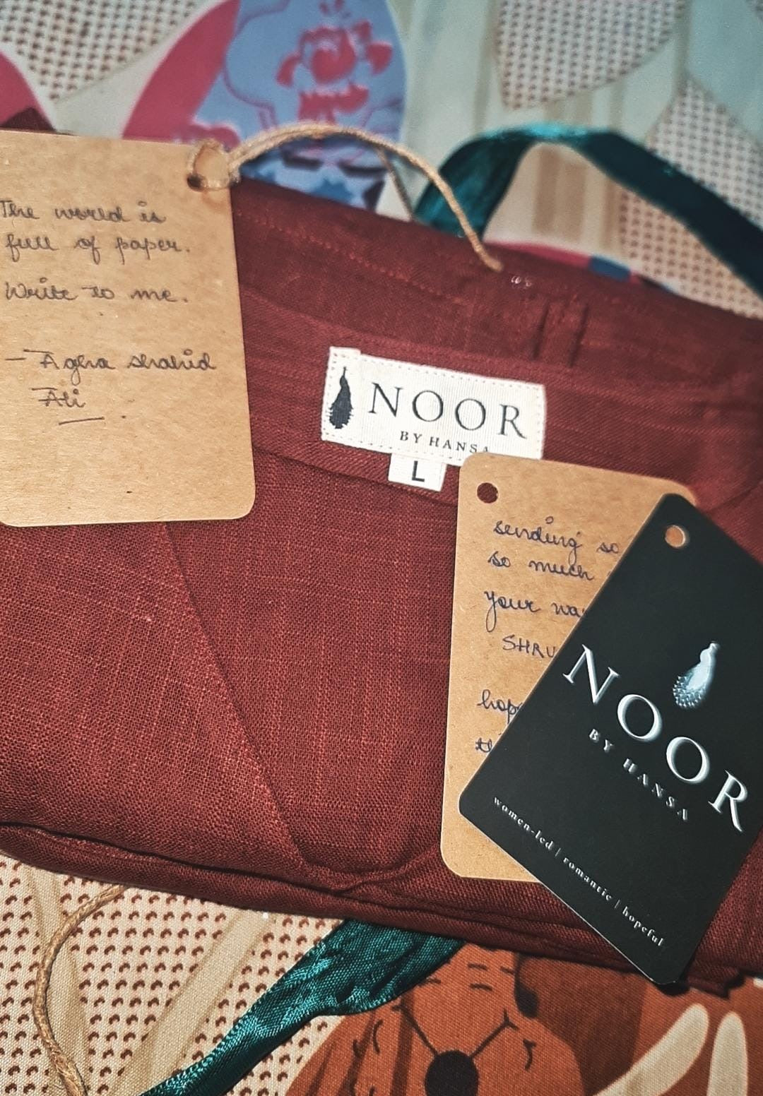 wine v-neck cotton co-ord set