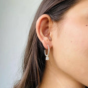Opal hoops