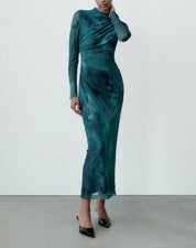 DRAPE TULLE DRESS
