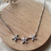 Zircon blossom necklace